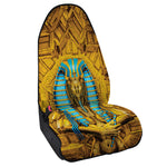 Golden Egyptian Pharaoh Print Waterproof Car Seat Cover