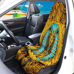 Golden Egyptian Pharaoh Print Waterproof Car Seat Cover