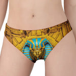 Golden Egyptian Pharaoh Print Women's Panties