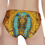 Golden Egyptian Pharaoh Print Women's Panties