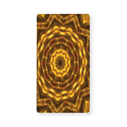 Golden Kaleidoscope Print Baby Crib Sheet