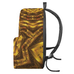 Golden Kaleidoscope Print Backpack