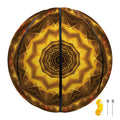 Golden Kaleidoscope Print Basketball