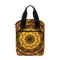 Golden Kaleidoscope Print Bible Tote Bag