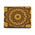 Golden Kaleidoscope Print Bifold Wallet