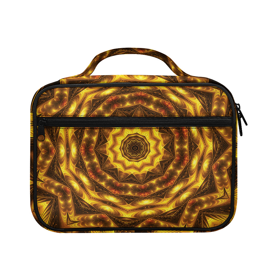 Golden Kaleidoscope Print Briefcase Bible Bag