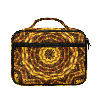 Golden Kaleidoscope Print Briefcase Bible Bag
