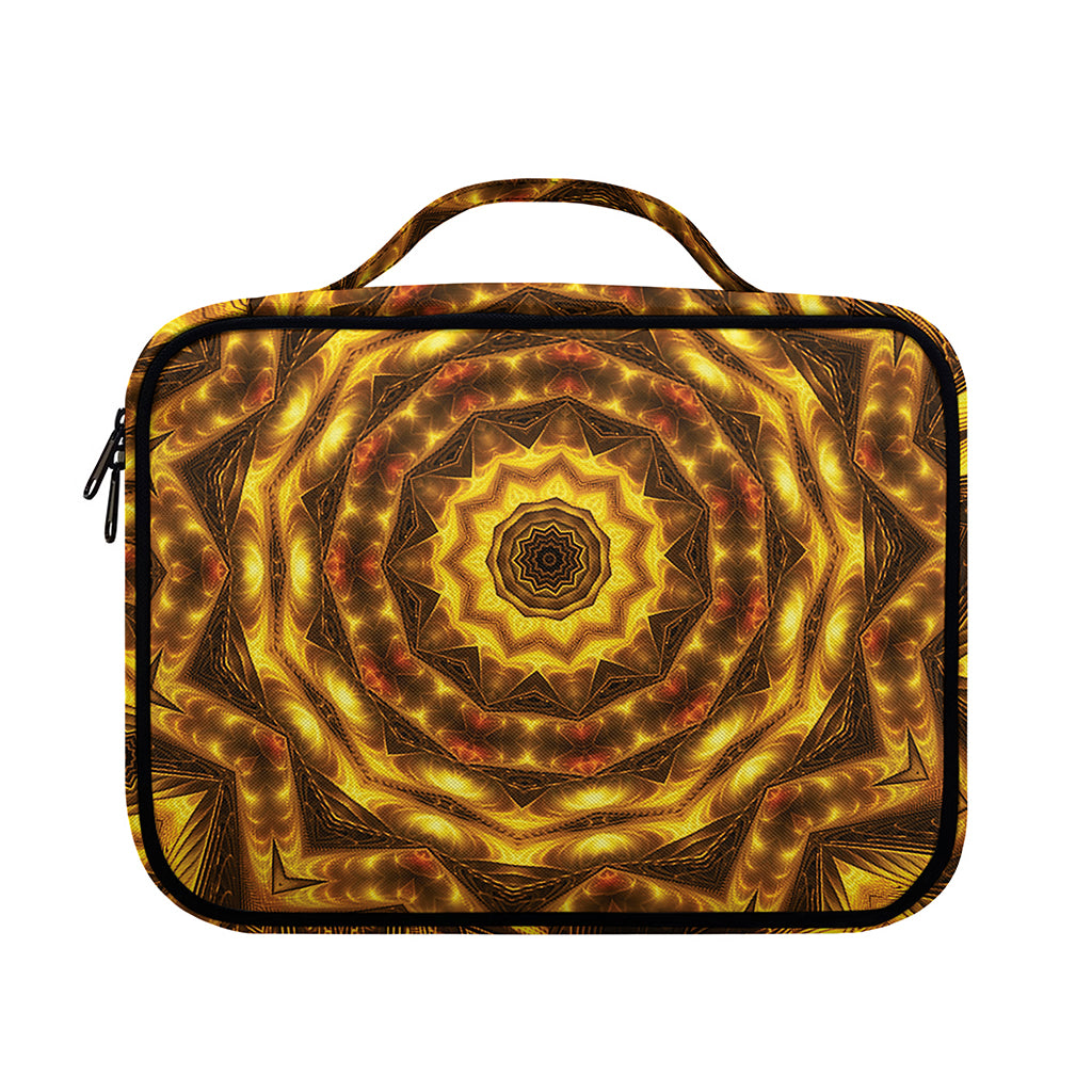Golden Kaleidoscope Print Briefcase Bible Bag