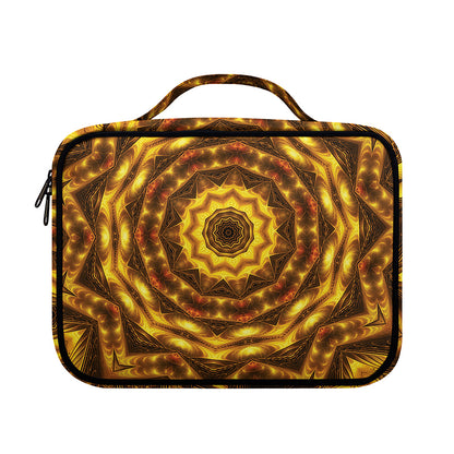 Golden Kaleidoscope Print Briefcase Bible Bag