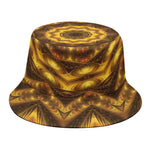Golden Kaleidoscope Print Bucket Hat