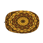 Golden Kaleidoscope Print Car Side Mirror Covers