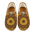 Golden Kaleidoscope Print Casual Shoes