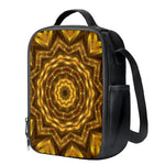 Golden Kaleidoscope Print Crossbody Lunch Bag