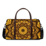 Golden Kaleidoscope Print Duffle Bag