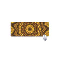 Golden Kaleidoscope Print Extended Mouse Pad