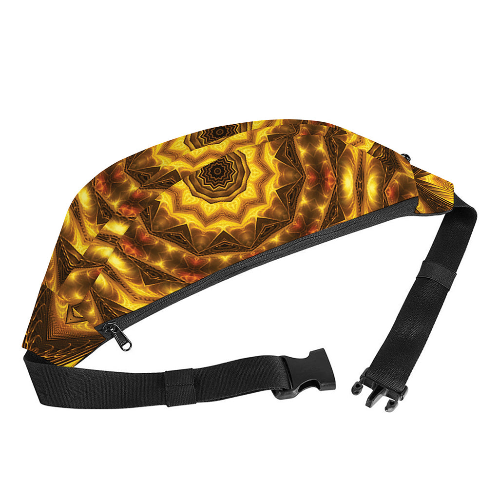 Golden Kaleidoscope Print Fanny Pack