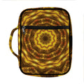 Golden Kaleidoscope Print Front Pocket Bible Bag