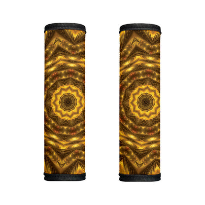 Golden Kaleidoscope Print Handle Covers