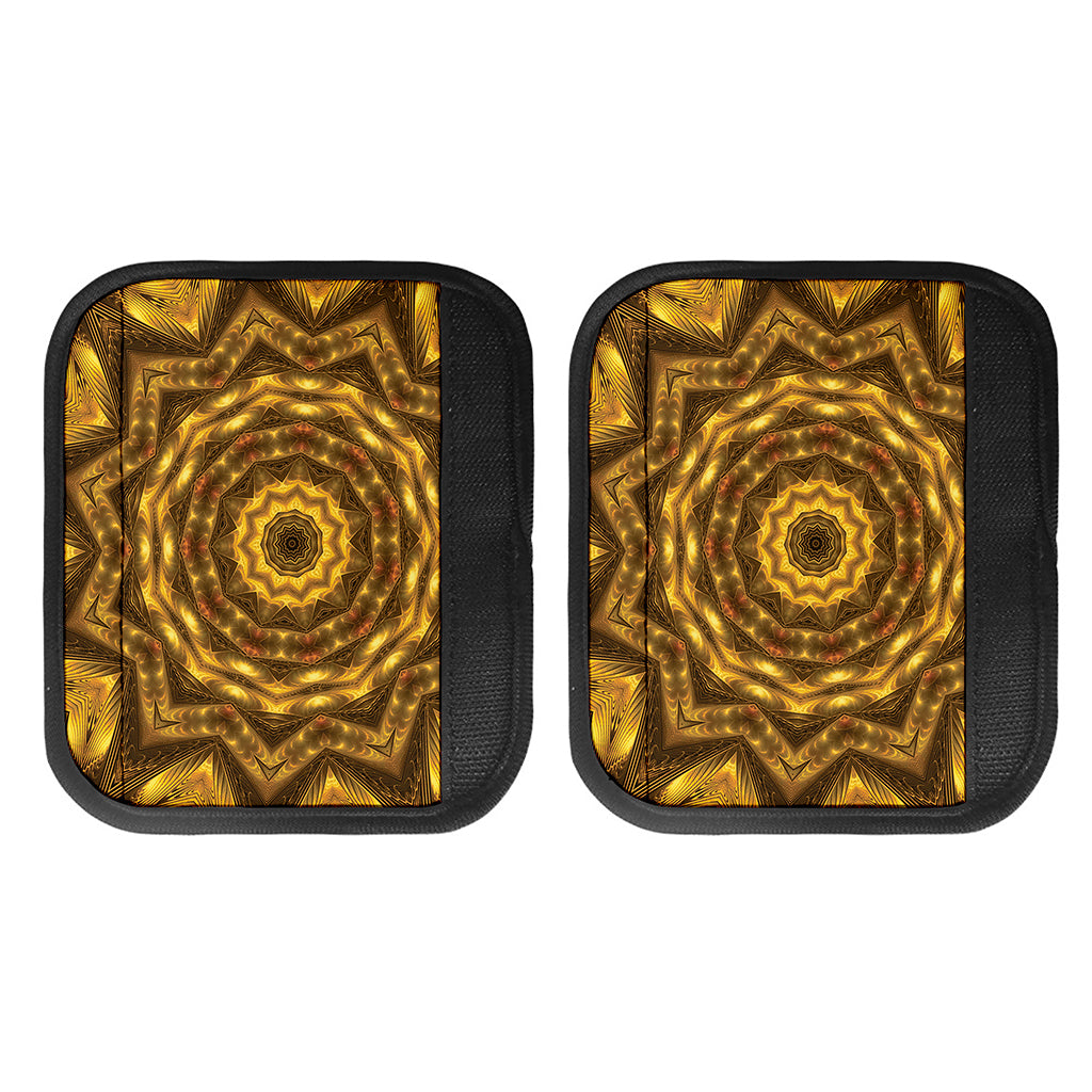 Golden Kaleidoscope Print Handle Covers