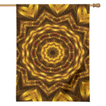 Golden Kaleidoscope Print House Flag