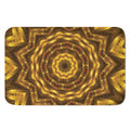 Golden Kaleidoscope Print Indoor Door Mat