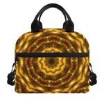 Golden Kaleidoscope Print Insulated Lunch Bag