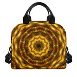 Golden Kaleidoscope Print Insulated Lunch Bag