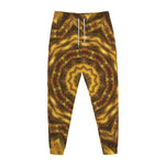 Golden Kaleidoscope Print Jogger Pants