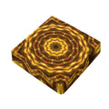 Golden Kaleidoscope Print Outdoor Seat Cushion Cover