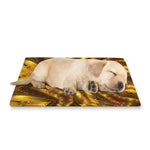 Golden Kaleidoscope Print Pet Cooling Mat Cover