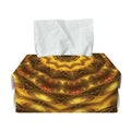 Golden Kaleidoscope Print Rectangle Tissue Box Cover