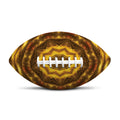 Golden Kaleidoscope Print Rugby Ball