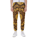 Golden Kaleidoscope Print Scuba Joggers