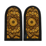 Golden Kaleidoscope Print Skillet Handle Cover