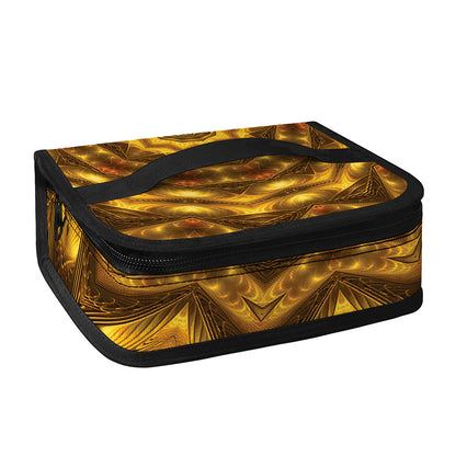 Golden Kaleidoscope Print Small Lunch Bag