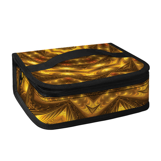 Golden Kaleidoscope Print Small Lunch Bag
