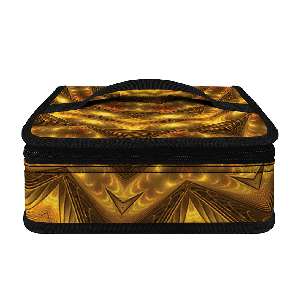 Golden Kaleidoscope Print Small Lunch Bag