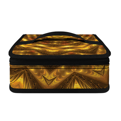 Golden Kaleidoscope Print Small Lunch Bag