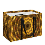 Golden Kaleidoscope Print Utility Tote Bag