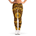 Golden Kaleidoscope Print Women's Leggings