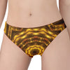 Golden Kaleidoscope Print Women's Panties