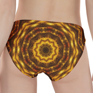 Golden Kaleidoscope Print Women's Panties