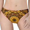 Golden Kaleidoscope Print Women's Thong