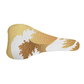 Golden Kanagawa Wave Print Bicycle Seat Cover