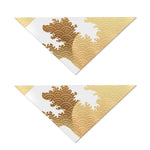 Golden Kanagawa Wave Print Dog Bandana