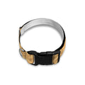 Golden Kanagawa Wave Print Dog Collar