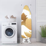 Golden Kanagawa Wave Print Ironing Board Cover
