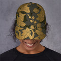 Golden Orchid Pattern Print Baseball Cap