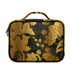 Golden Orchid Pattern Print Briefcase Bible Bag