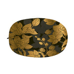 Golden Orchid Pattern Print Car Side Mirror Covers